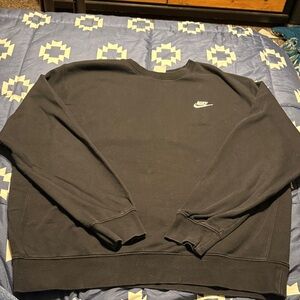 Nike Men's Classic Black Crewneck Sweater